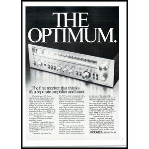 1978 Optonica SA-5151 the Optimum Stereo Receiver Vintage Print Ad Wall Art